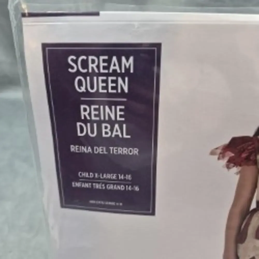 Scream Queen Prom Queen Dress Up Halloween Cosplay Child Costume XL Amscan NEW - Picture 4 of 7